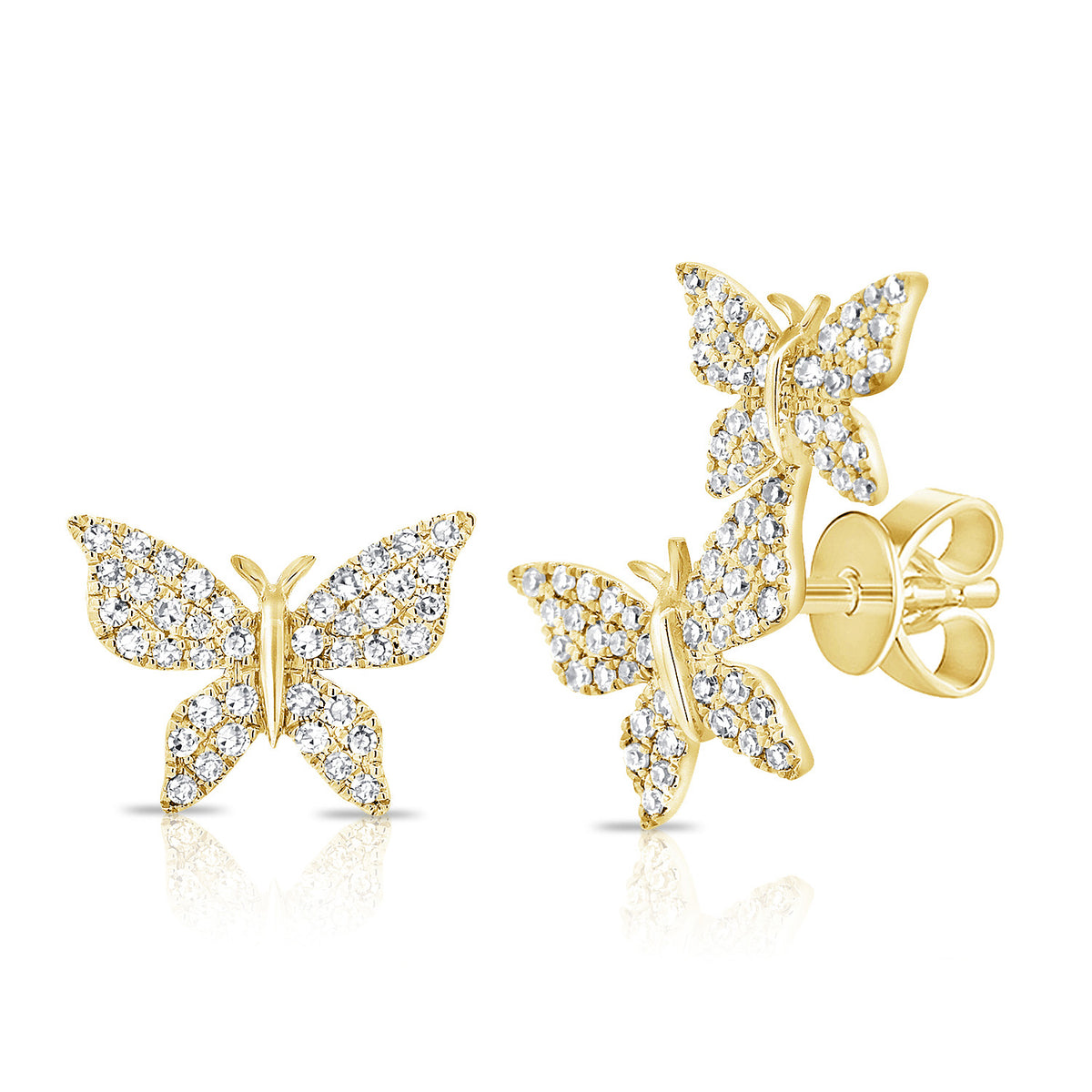 14k Gold Butterfly Earring Backs – Lightbox Jewelry