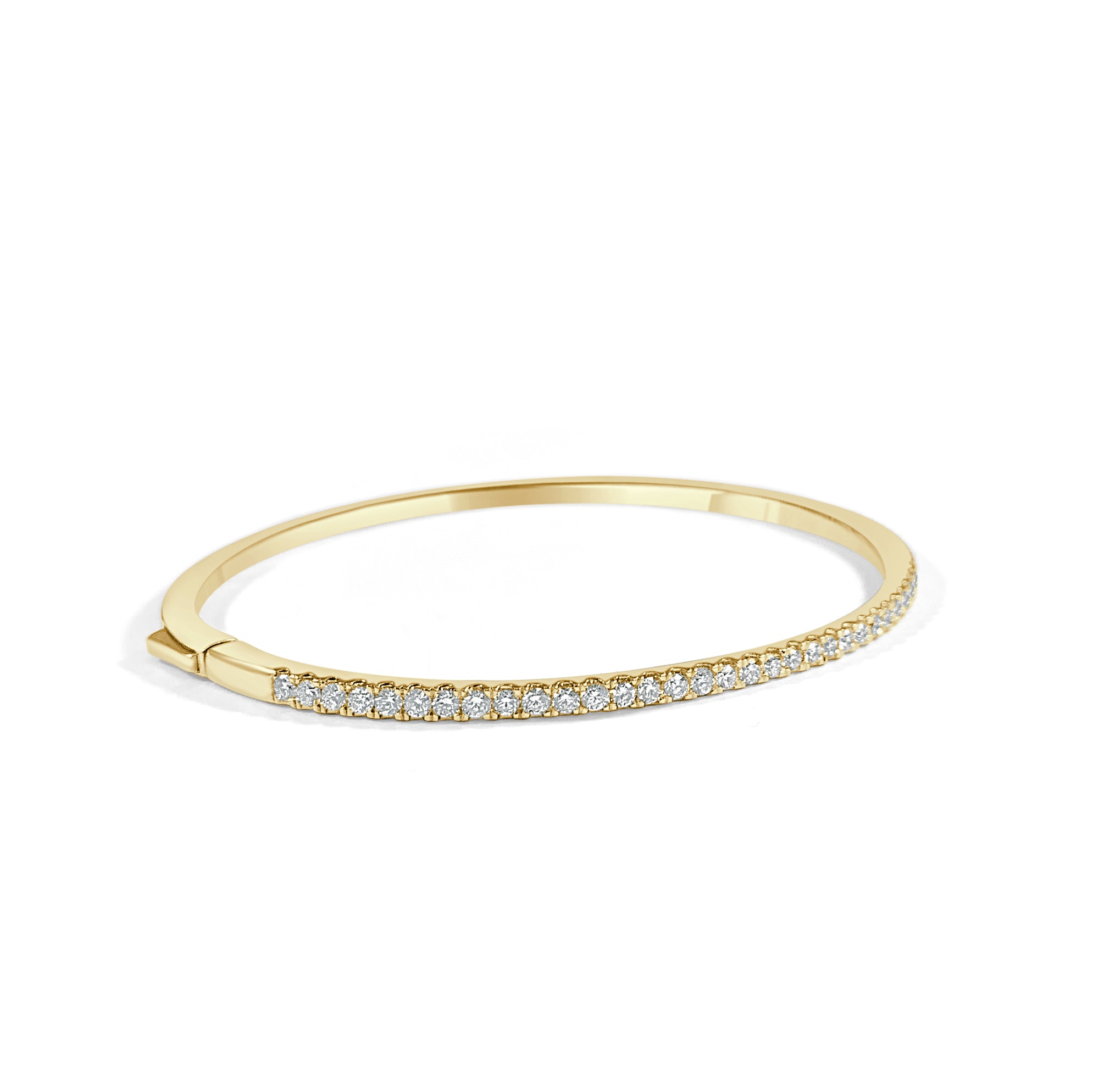 14k Gold & Diamond Bangle - 0.90ct