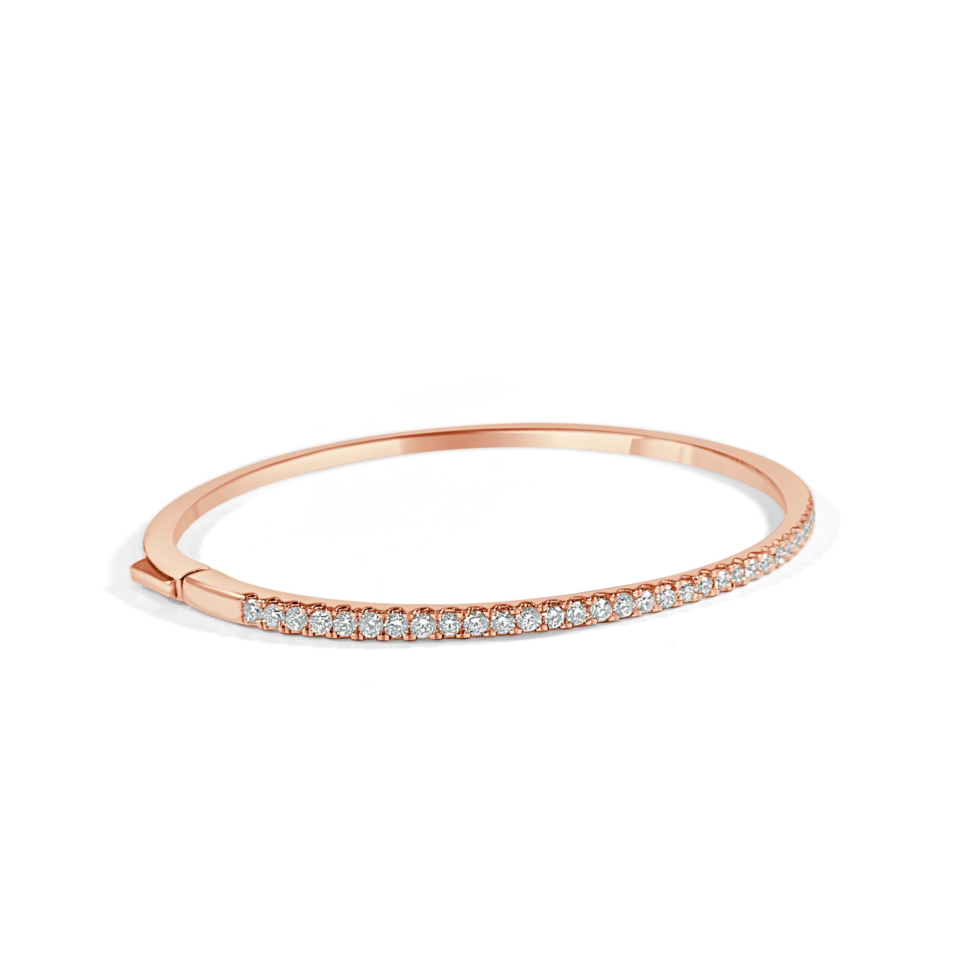 14k Gold & Diamond Bangle - 0.90ct