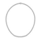 14K Gold & Emerald-Cut Diamond Bezel Set Necklace - 2.54ct