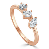 14K Gold & Mixed Fancy-Shape Diamond Ring - 0.50ct