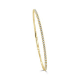 14k Gold & Diamond Flexible Bangle - 0.50ct