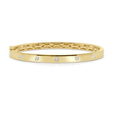 14K Gold & Diamond Bangle - 0.40ct