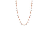 14K Gold Bead & Diamond Necklace - 2.06ct