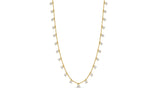 14K Gold Bead & Diamond Necklace - 2.06ct