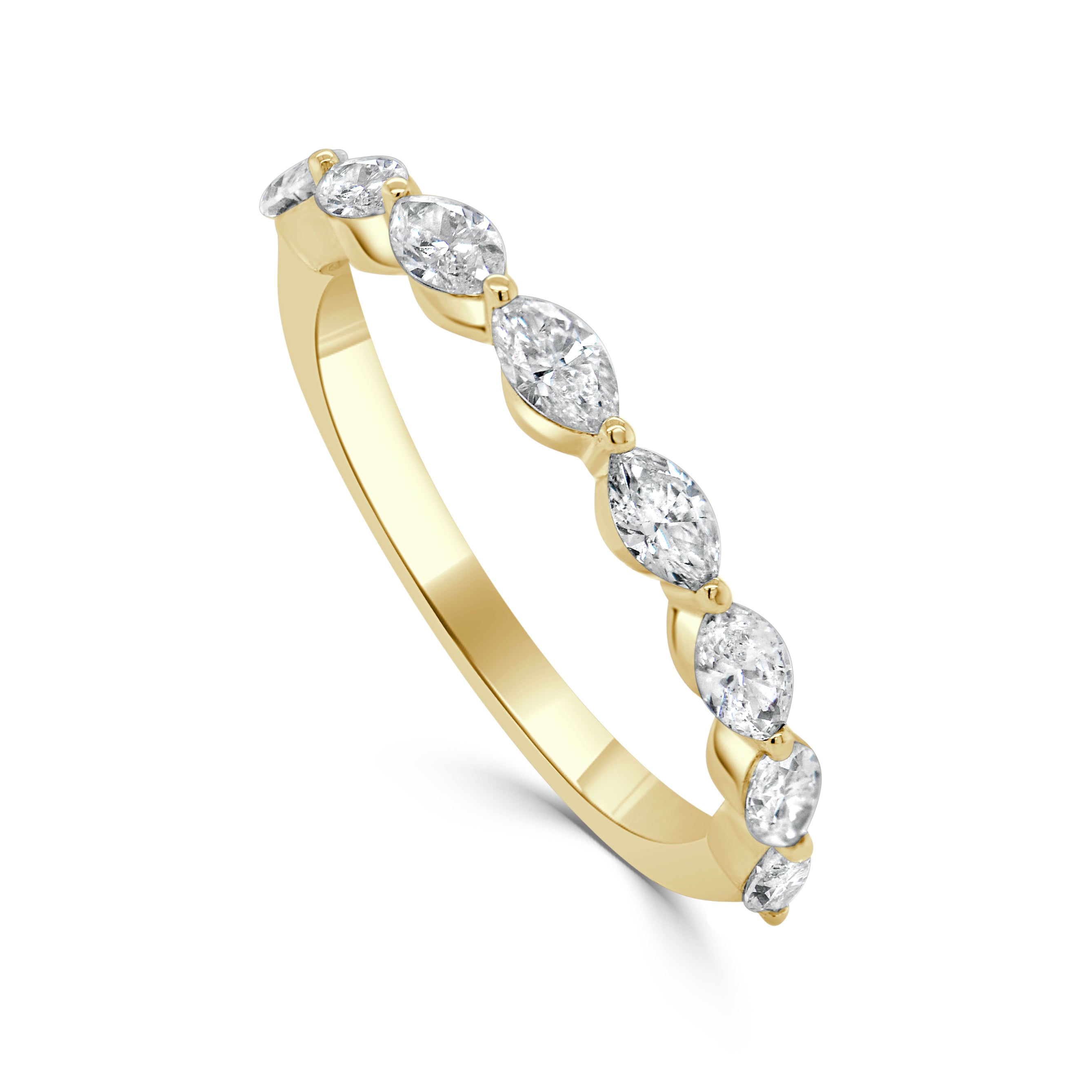 14k Gold & Marquise Diamond Ring - 0.75ct