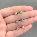 14k Gold & Diamond Stud Earrings - 0.25ct