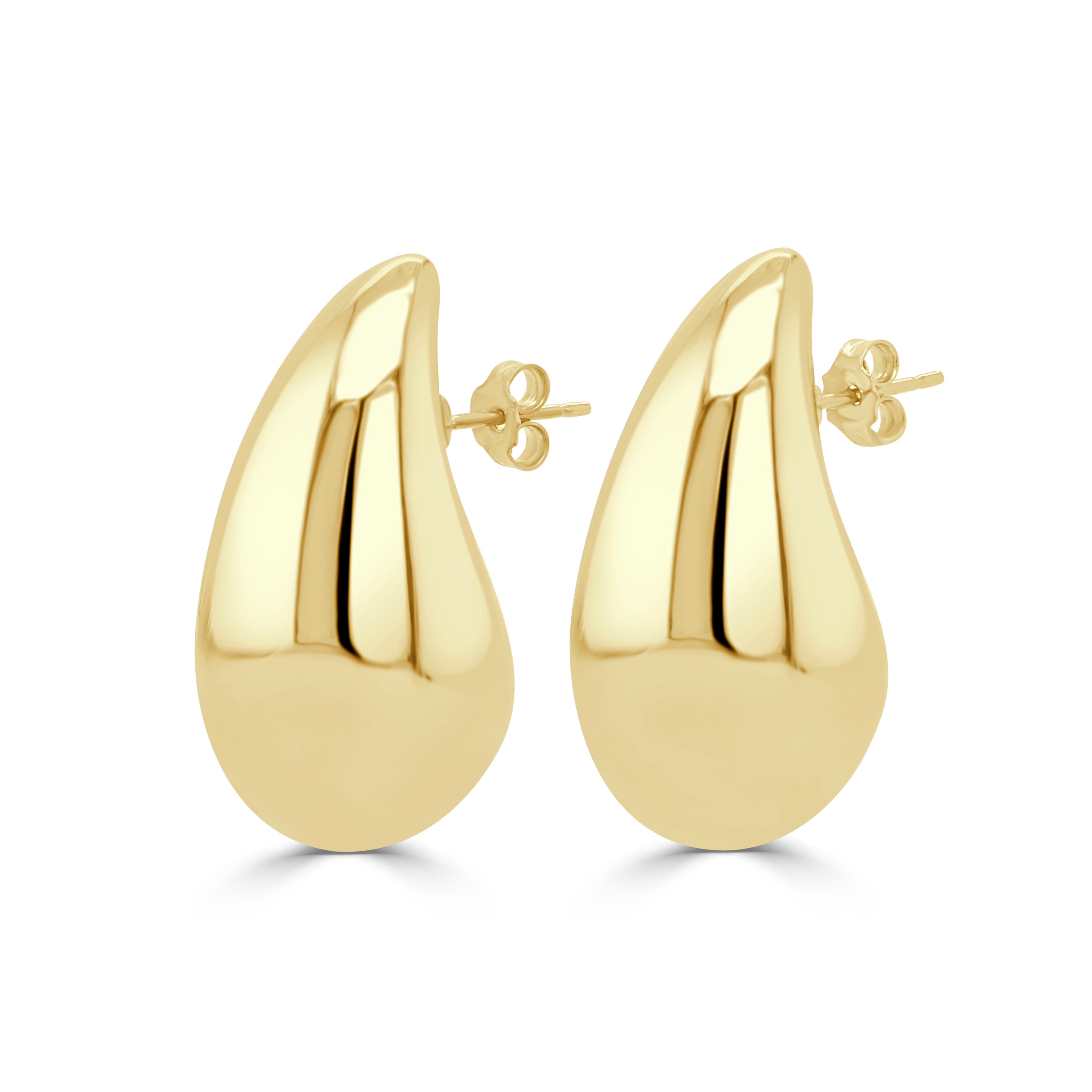 14K Gold Tear Drop Earrings