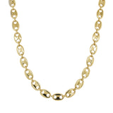 14K Gold Mariner Link Chain Necklace