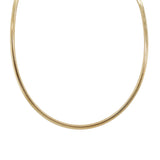 14K Yellow Gold Flat Mesh Necklace