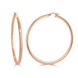 14K Gold Polished Hoop Earrings