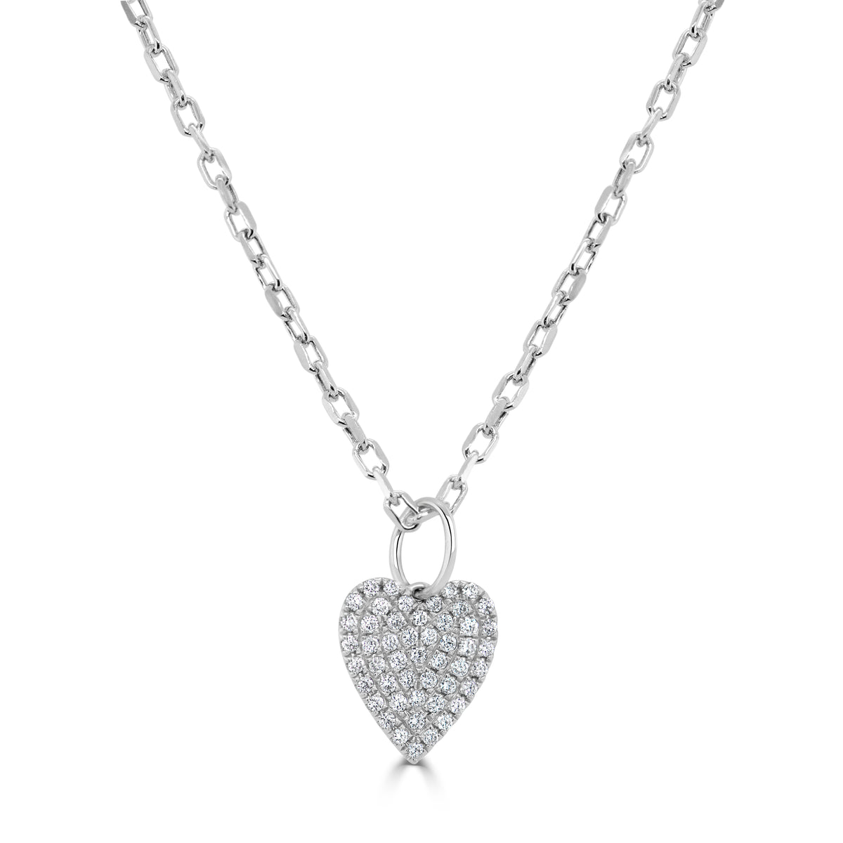 14k Gold And Diamond Heart Necklace Sabrina Design 0210