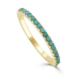 14k Gold & Birthstone Stackable Ring - 0.12ct - 0.30ct