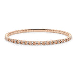 14K Gold Diamond Flexible Bangle - 1.00ct