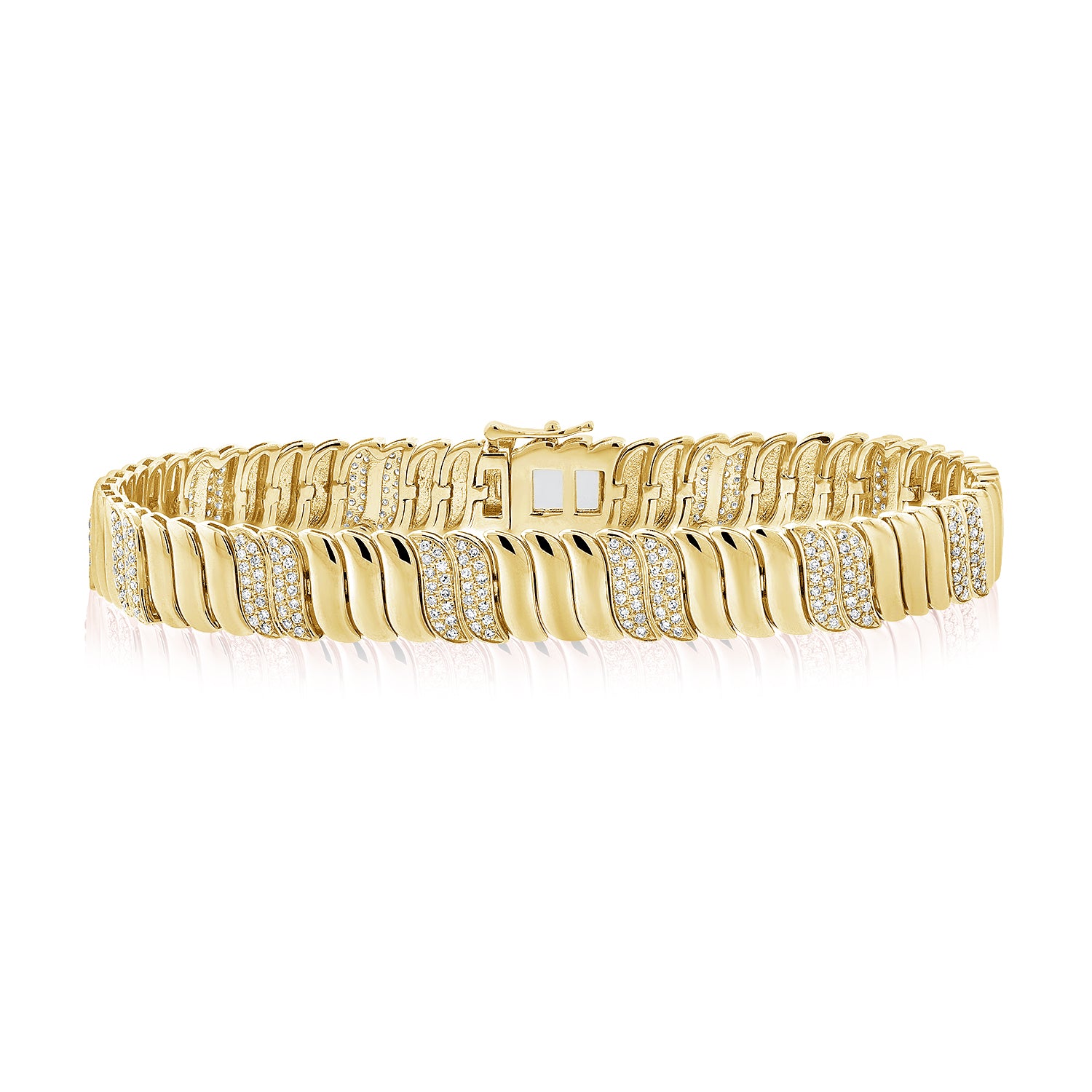 14k Gold & Diamond Bracelet – Sabrina Design