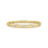 14K Gold Mixed Fancy Shape Diamond Bangle - 1.02ct