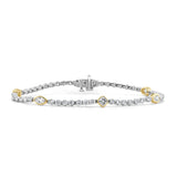 14K Gold & Fancy-Shape Diamond Two-Tone Bracelet - 2.89ct