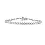 14K Gold Asscher Cut Diamond Tennis Bracelet - 3.83ct