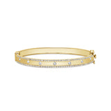 14K Gold & Diamond Bangle - 0.98ct