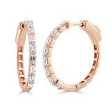 14K Gold & Emerald-Cut Diamond Earrings - 1.20ct