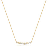 14K Gold & Diamond Bar Necklace - 0.59ct