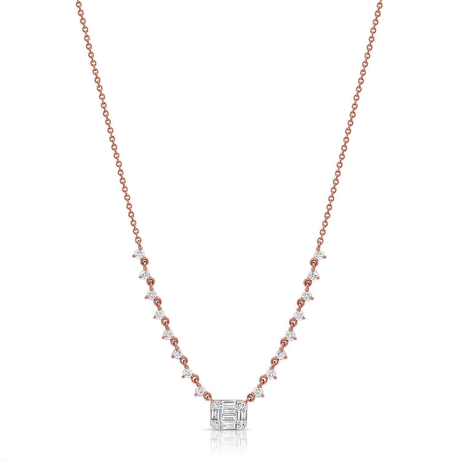 14k Gold & Diamond Necklace - 0.48ct