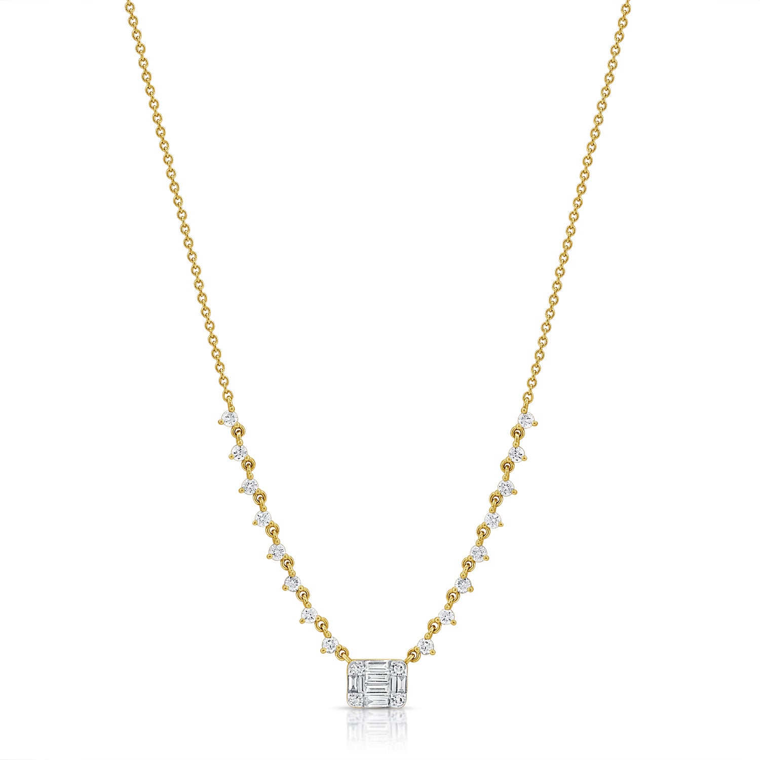 14k Gold & Diamond Necklace - 0.48ct