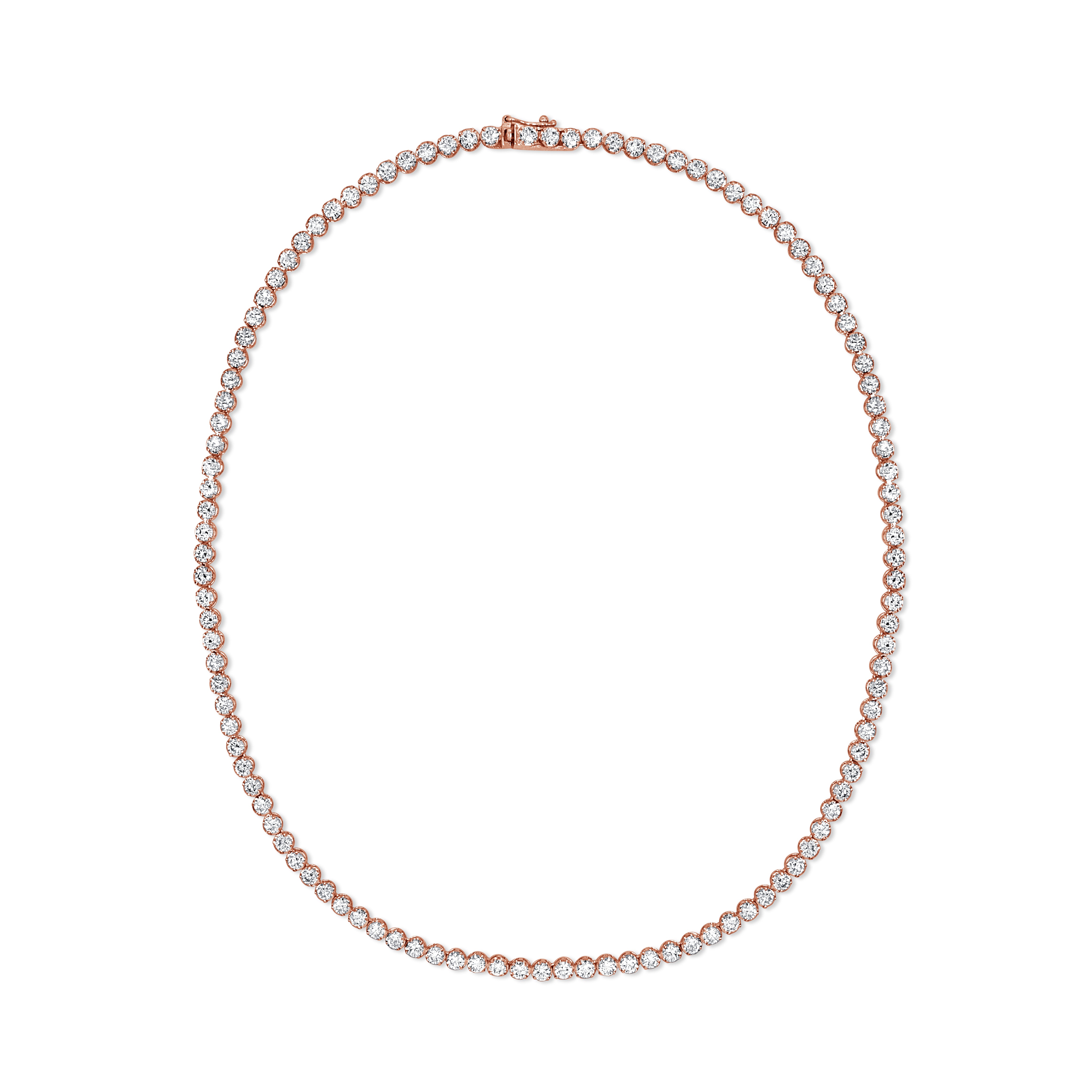 14K Gold & Diamond Tennis Necklace - 10.20ct