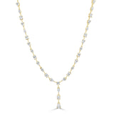 18K Gold Mixed Shape Diamond Necklace