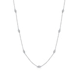 14K Gold & Oval-Cut Diamond Necklace - 0.92ct