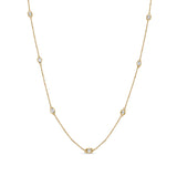 14K Gold & Fancy-Shape Diamond Necklace - 0.91ct