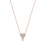 14K Gold & Diamond Heart Necklace - 0.50ct