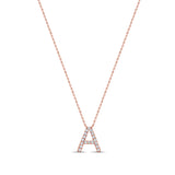 14K Gold & Diamond Initial Necklace - 0.30ct