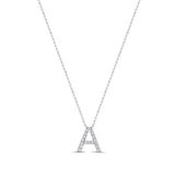 14K Gold & Diamond Initial Necklace - 0.30ct