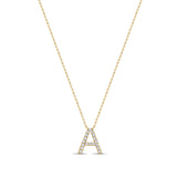 14K Gold & Diamond Initial Necklace - 0.30ct