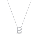 14K Gold & Diamond Initial Necklace - 0.34ct