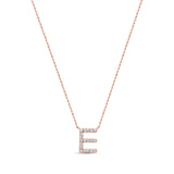 14K Gold & Diamond Initial Necklace - 0.34ct