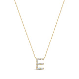 14K Gold & Diamond Initial Necklace - 0.34ct