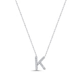 14K Gold & Diamond Initial Necklace - 0.27ct