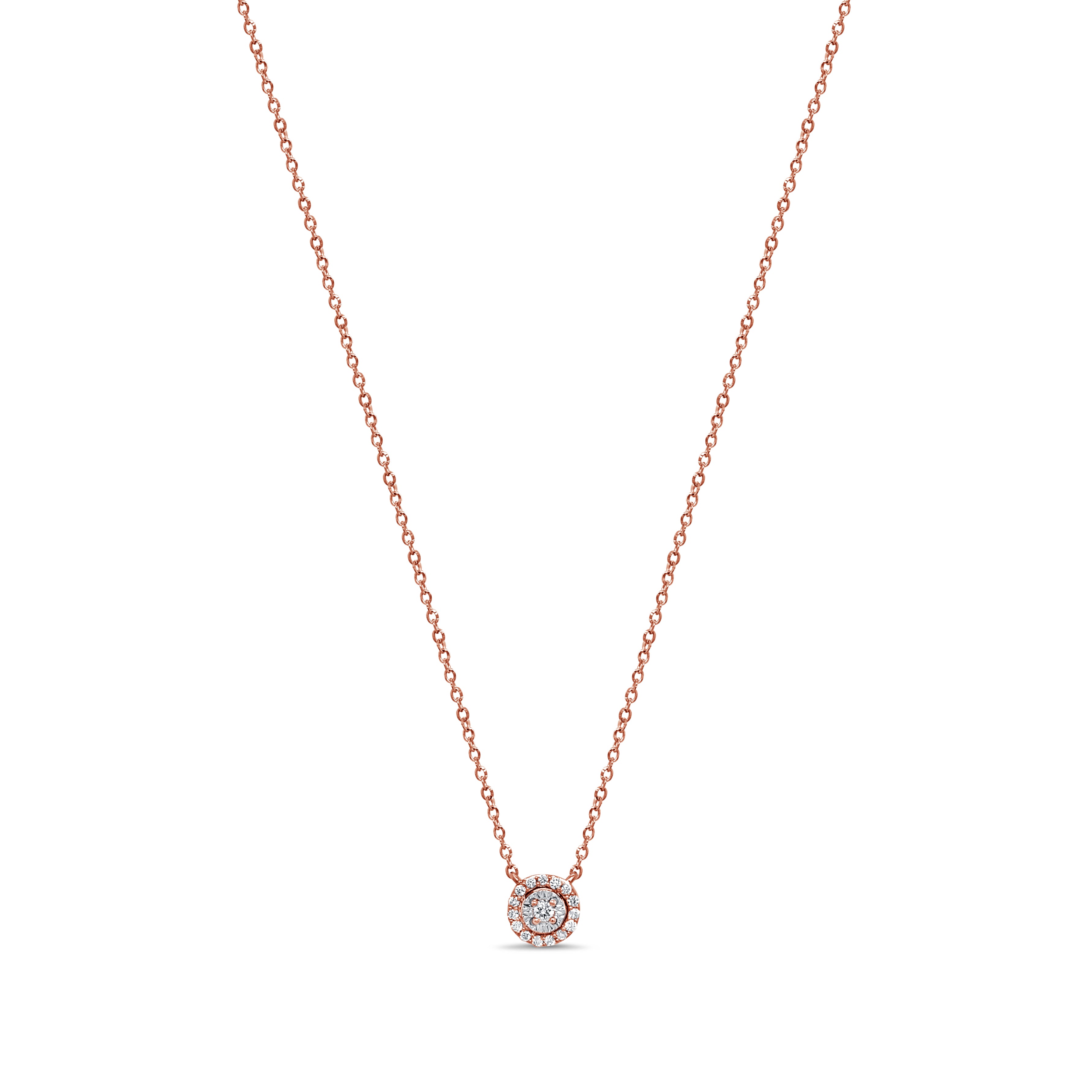 14K Gold & Diamond Necklace - 0.07ct