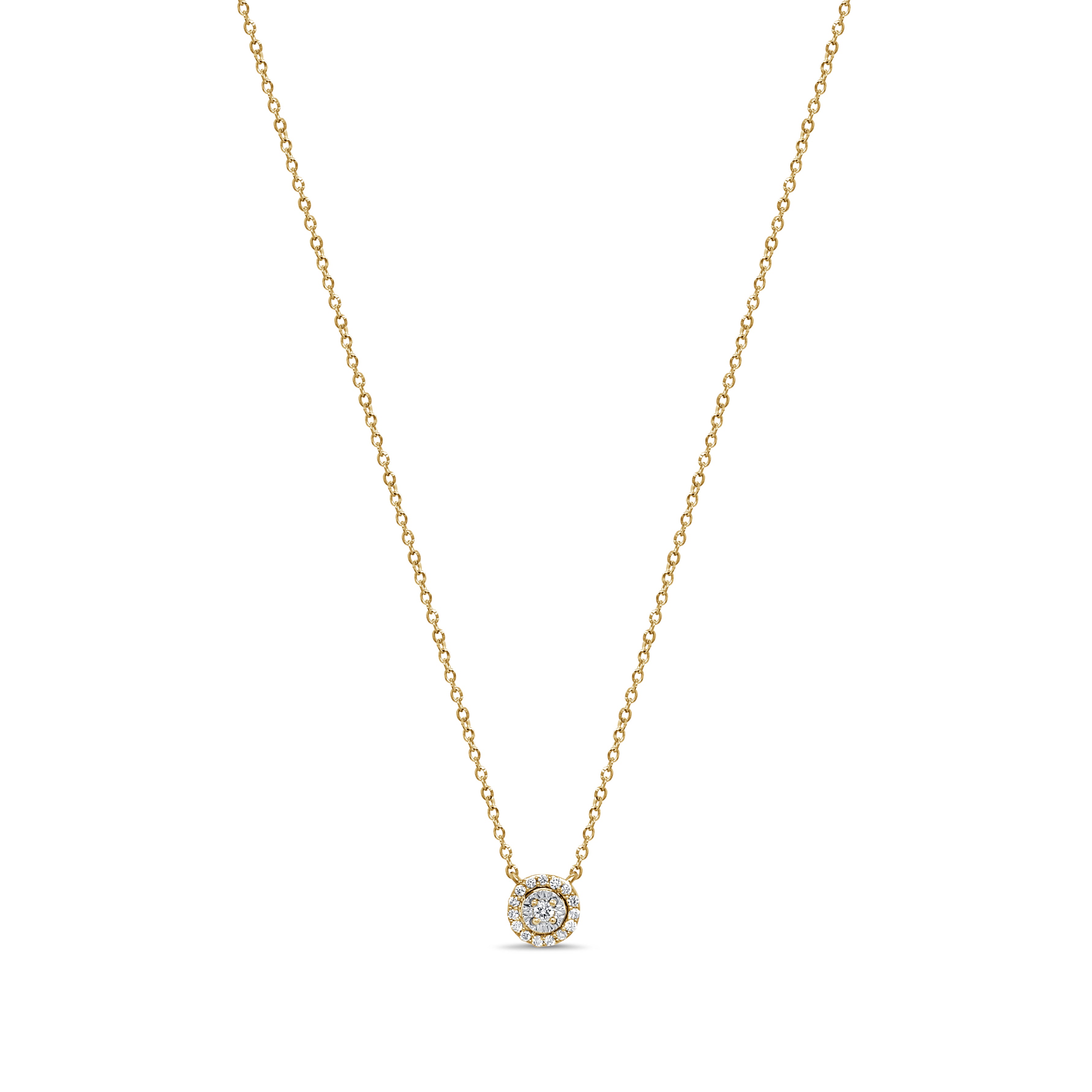 14K Gold & Diamond Necklace - 0.07ct