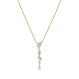 14K Gold Mixed Fancy Shaped Diamond Necklace - 0.65ct