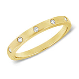 14k Gold & Diamond Band - 0.07ct