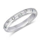 14k Gold & Floating Diamond Band - 0.23ct