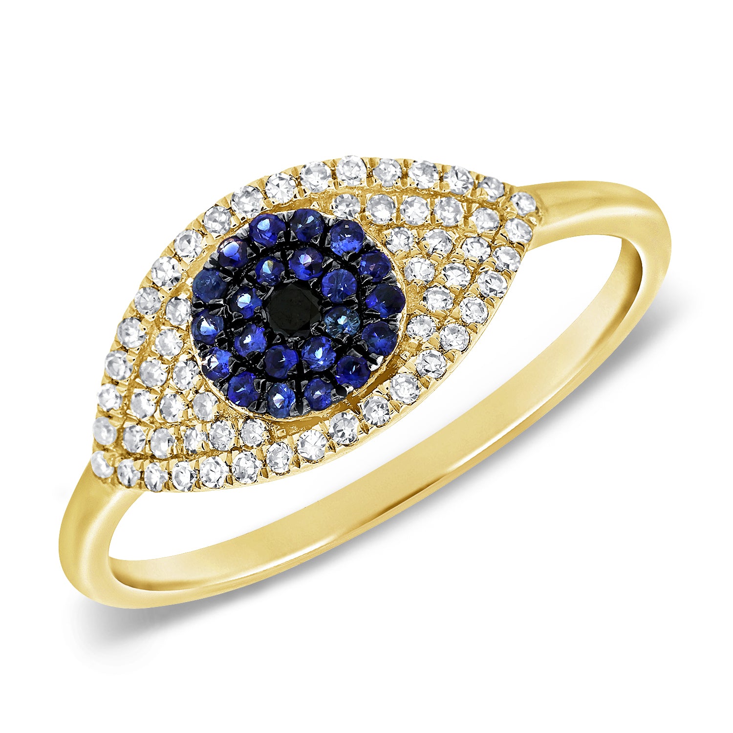 Amazon.com: MUSECLOUD 14K Gold Plated Evil Eye Ring for Women White Gold  Plated 925 Sterling Silver Evil Eye Ring Minimalist Blue Eye Band Ring  Protection Jewelry Size 5-10 (Gold, 9): Clothing, Shoes