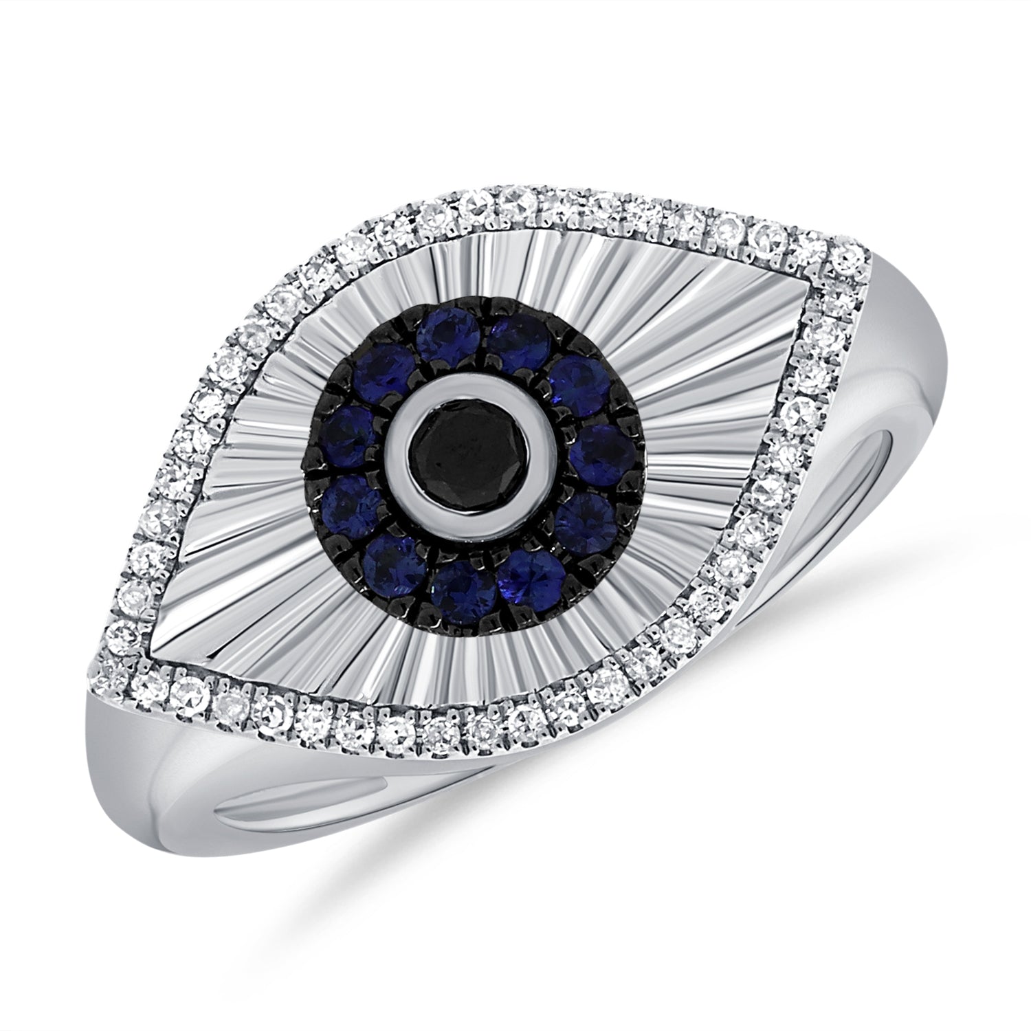 Affordable Evil Eye Half Frame Diamond Ring for Under 25K - Candere by  Kalyan Jewellers