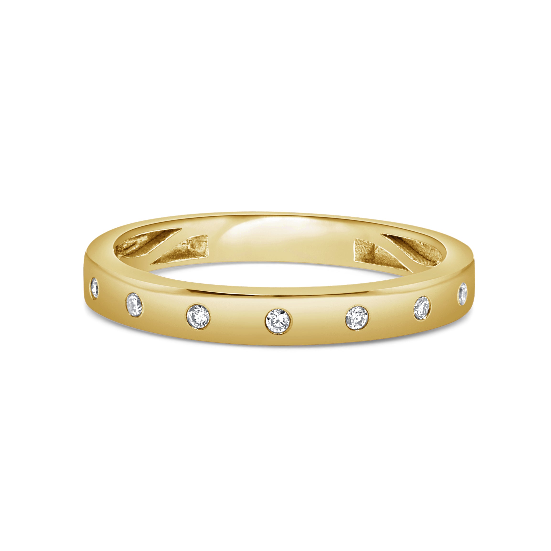 14K Gold & Diamond Bezel Ring - 0.06ct