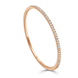 14k Gold & Diamond Bangle - 0.90ct