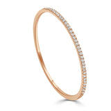 14k Gold & Diamond Eternity Bangle - 1,78ct