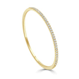 14k Gold & Diamond Bangle - 0.90ct